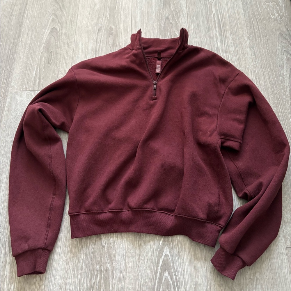 Skims half zip sweatshirt